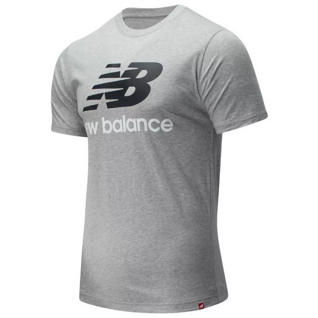 New Balance Essentials Stacked Logo Kurzarm T-shirt XS Athletic Grey günstig online kaufen