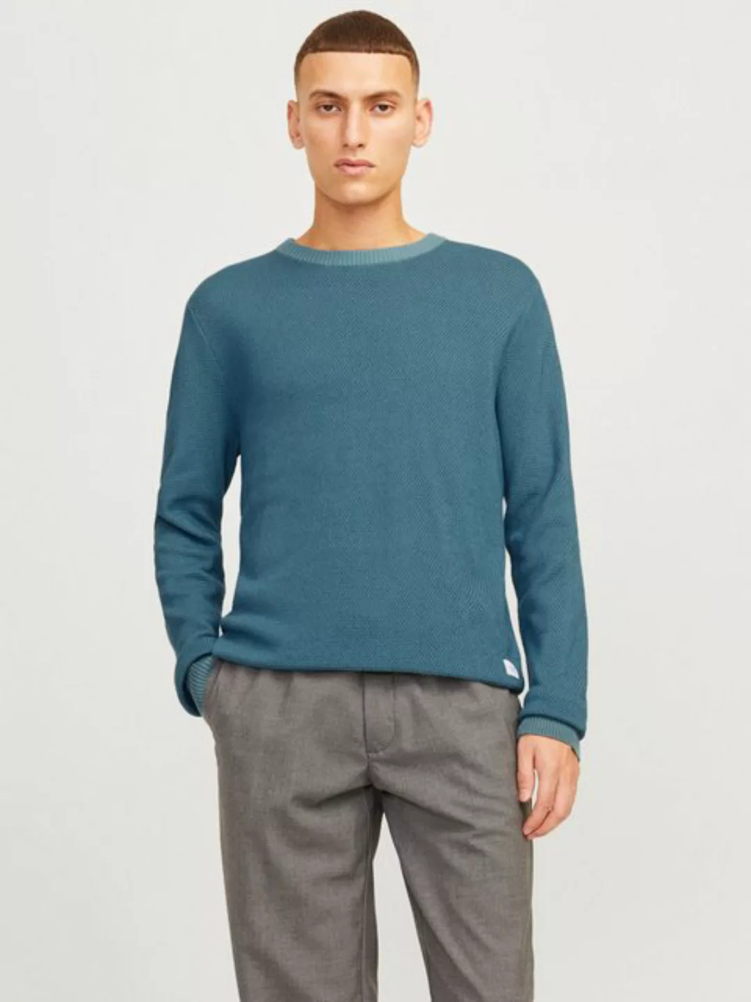 Jack & Jones Rundhalspullover JJEGLOBE KNIT CREW NECK NOOS günstig online kaufen