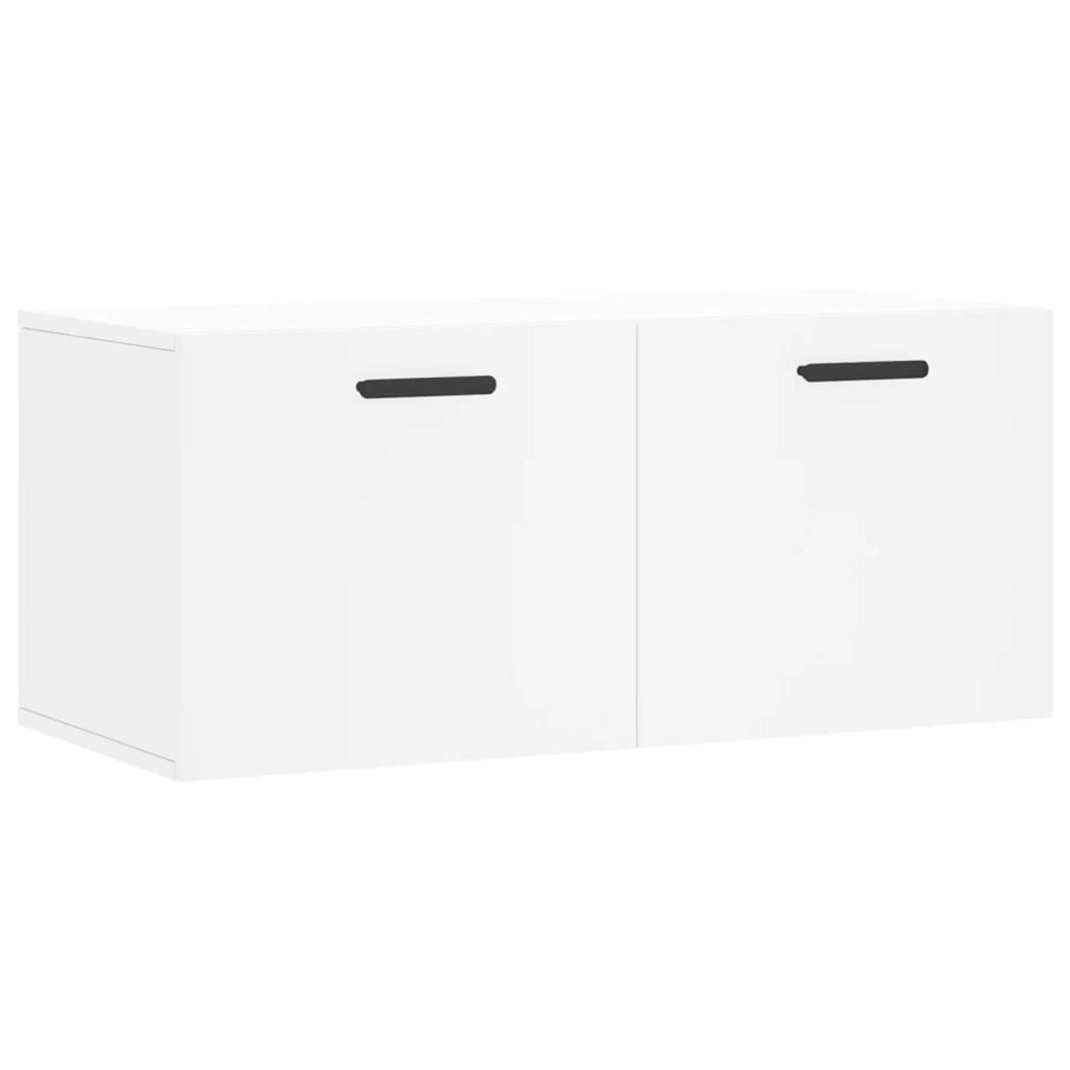 vidaXL Hängeschrank Wandschrank Hängeschrank Aufbewahrung Weiß 80x36,5x35 c günstig online kaufen