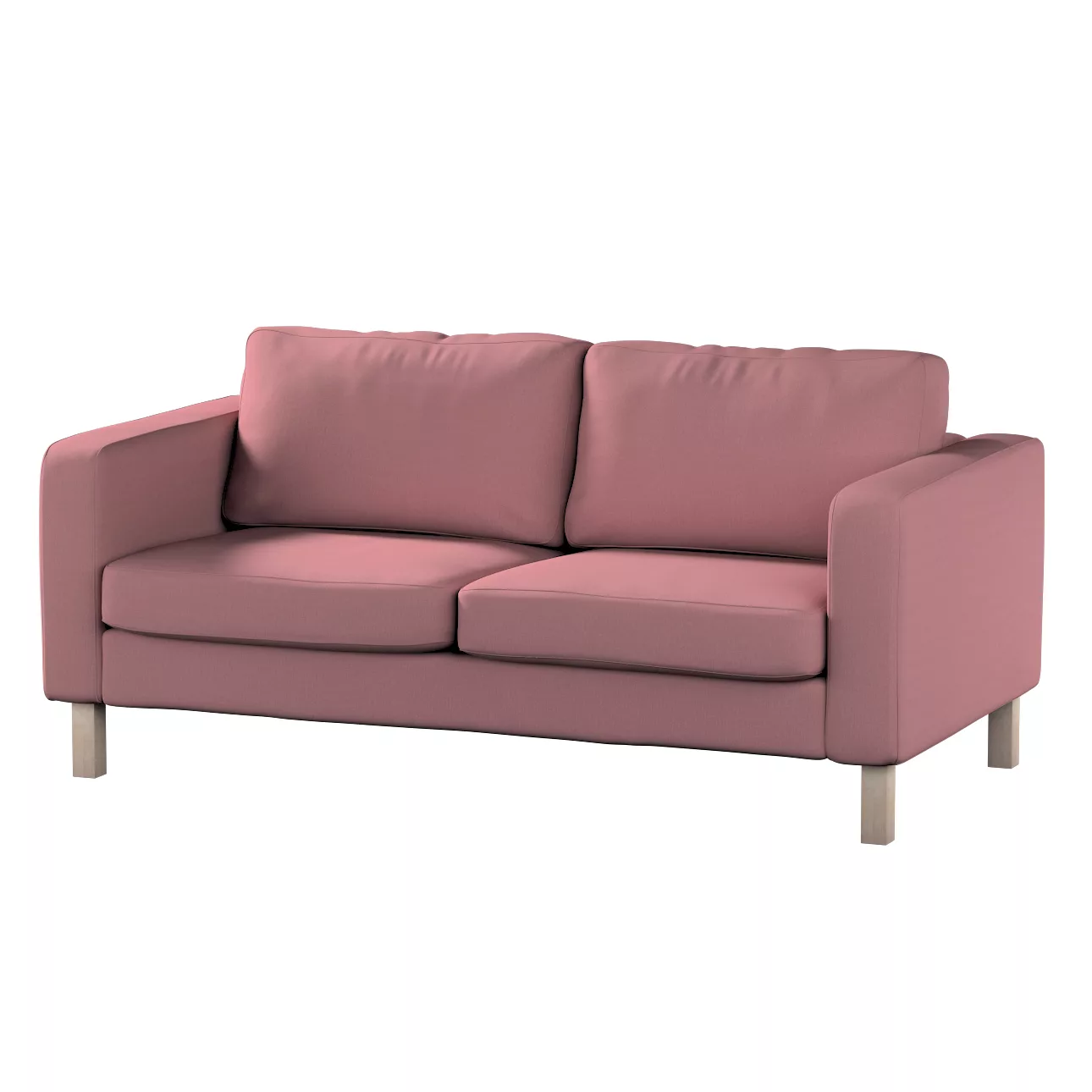 Bezug für Karlstad 2-Sitzer Sofa nicht ausklappbar, altrosa, Sofahusse, Kar günstig online kaufen