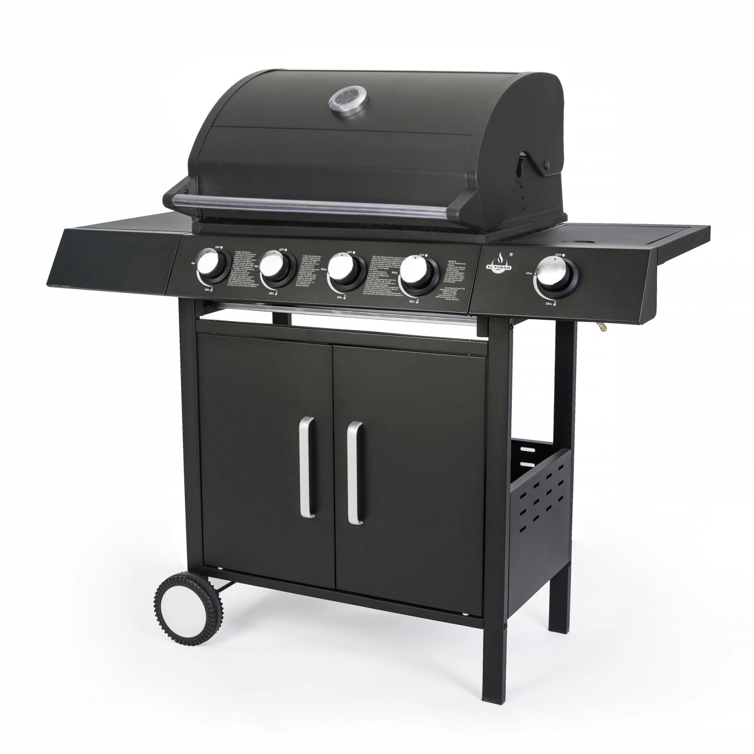 El Fuego Gasgrill San Angelo 4+1 Brenner ca. 119,5 x 110,5 x 53 cm günstig online kaufen