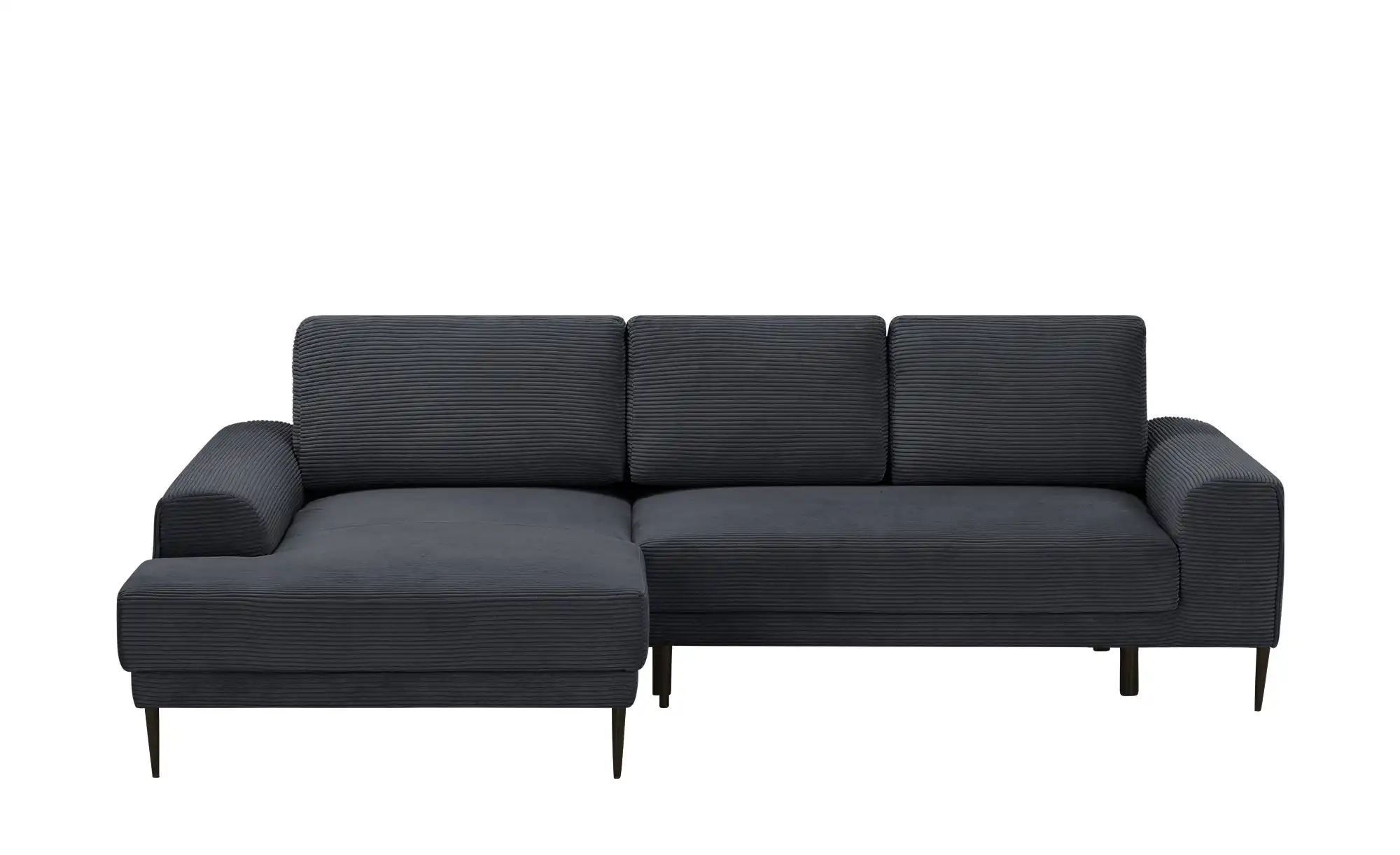 switch Ecksofa aus Cord Capitol ¦ schwarz ¦ Maße (cm): B: 276 H: 89 T: 175 günstig online kaufen