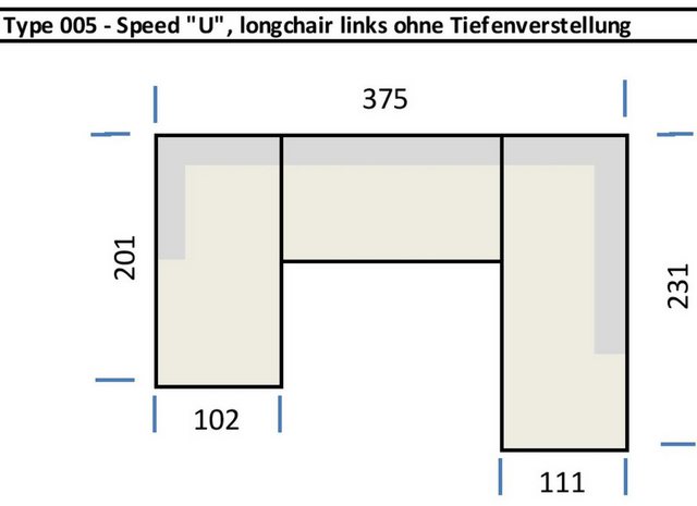 Iwaniccy Wohnlandschaft U-Form, elektr. Sitztiefenverstellung, dunkelgrau - günstig online kaufen