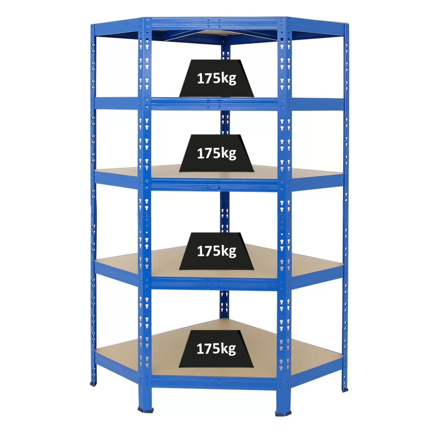 PROREGAL Eckregal Tiger HxBxT 180 x 90 x 45  cm Fachlast 175 kg Blau günstig online kaufen