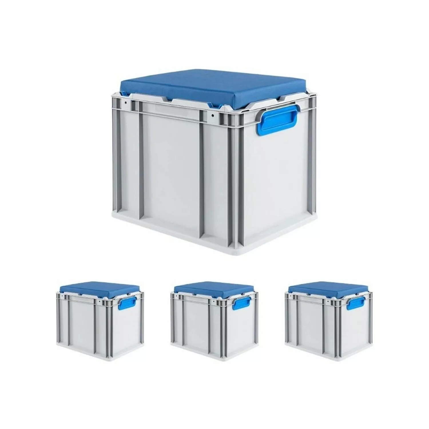 PROREGAL SparSet 4x Eurobox NextGen Seat Box Blau HxBxT 365 x 30 x 40 cm 30 günstig online kaufen