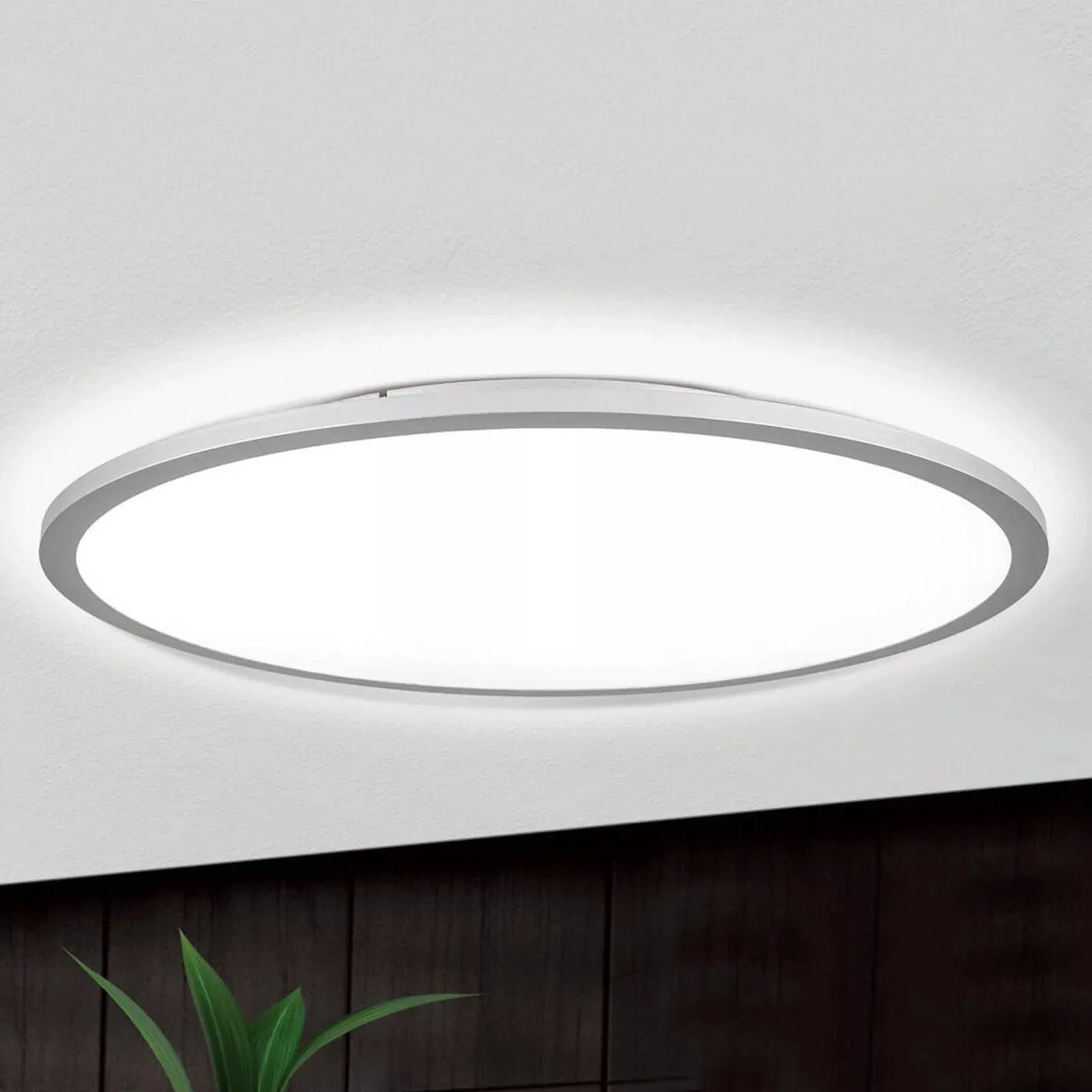 Titanfarbene LED-Deckenlampe Aria, dimmbar - 60 cm günstig online kaufen