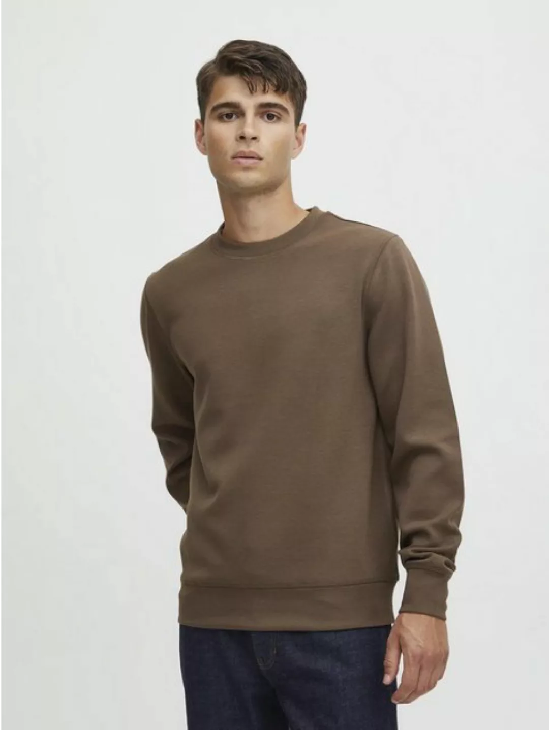 Casual Friday Sweatshirt Basic Langarm Rundhals Pullover CFSebastian 5917 i günstig online kaufen