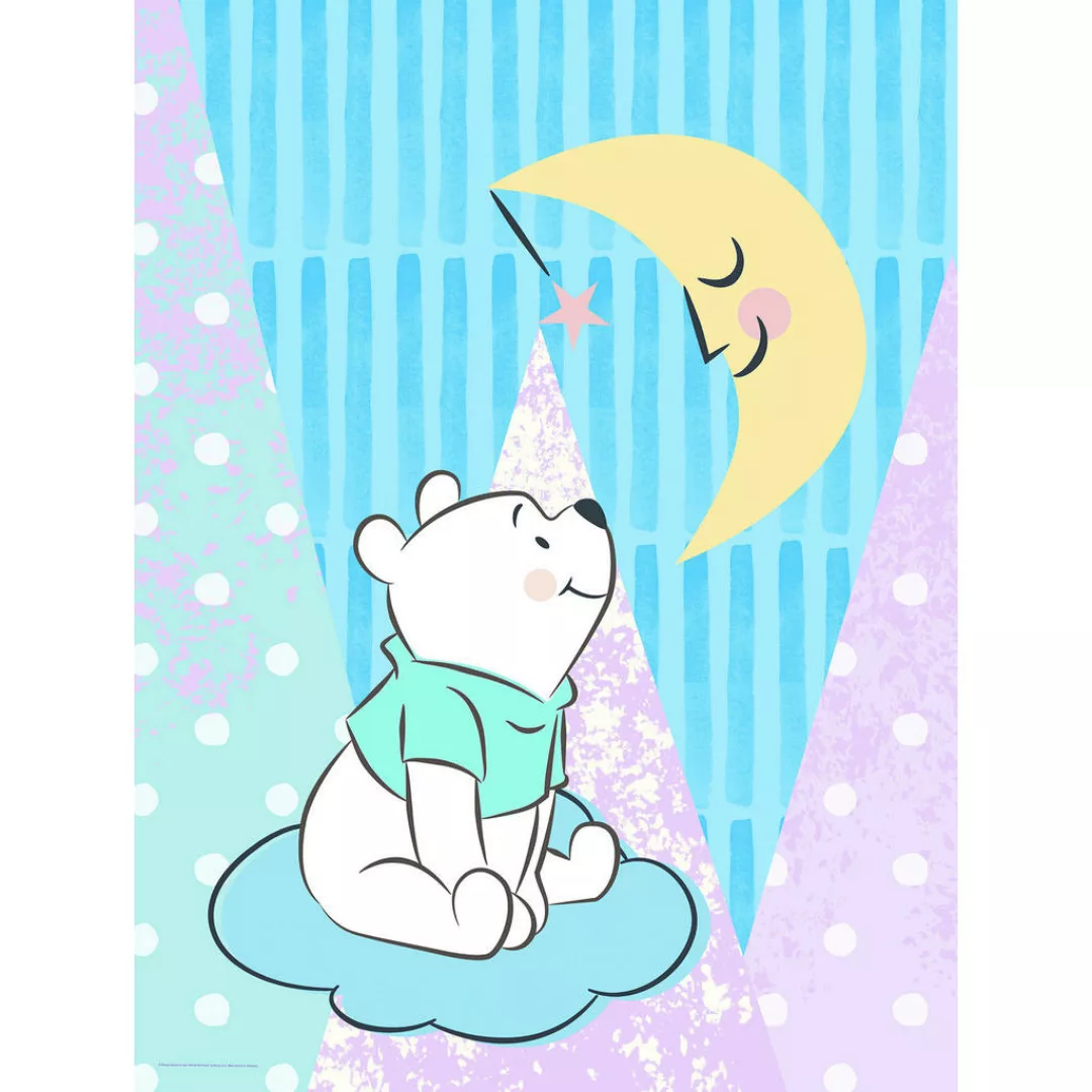 Komar Wandbild Winnie Pooh Moon Disney B/L: ca. 30x40 cm günstig online kaufen