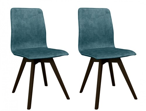 andas Esszimmerstuhl "Rania", (Set), 2 St., Samtvelours, Massivholzgestell, günstig online kaufen