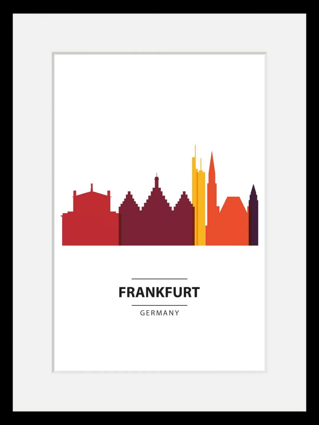 queence Bild »Frankfurt Color Splash«, Städte, (1 St.) günstig online kaufen