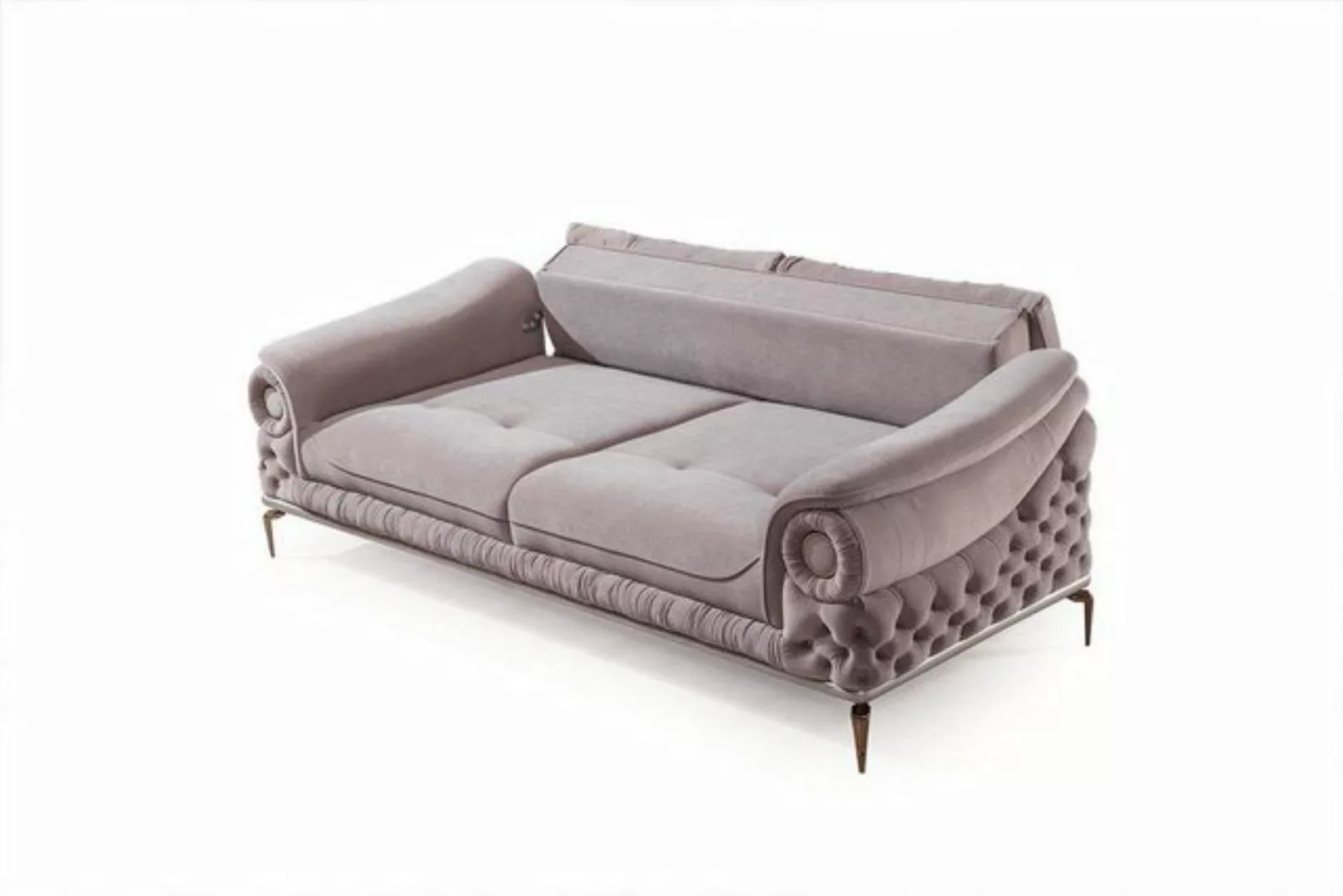 JVmoebel 3-Sitzer Stilvoller 3-Sitzer Wohnzimmer Rosa Luxus Couch Sitzmöbel günstig online kaufen