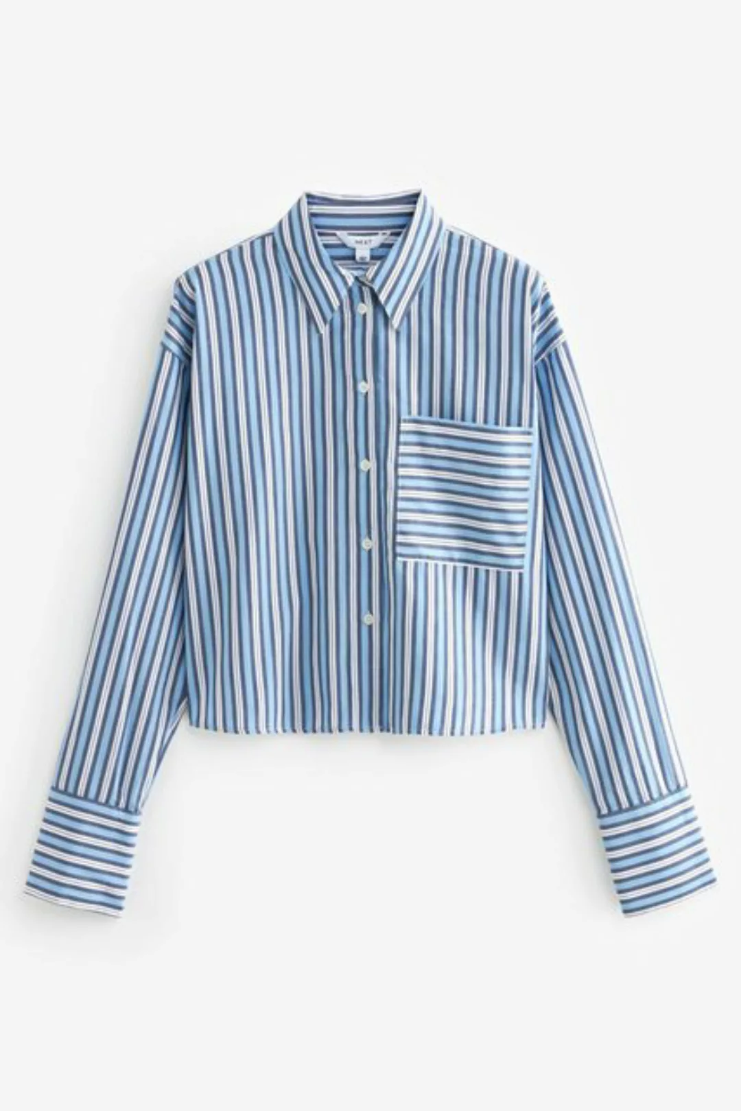 Next Langarmbluse Langärmeliges Baumwoll-T-Shirt Cropped (1-tlg) günstig online kaufen