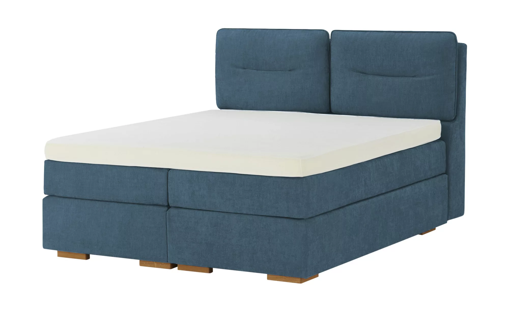 Wohnwert Boxspringbett mit Bettkasten Dormian Besta ¦ blau ¦ Maße (cm): B: günstig online kaufen