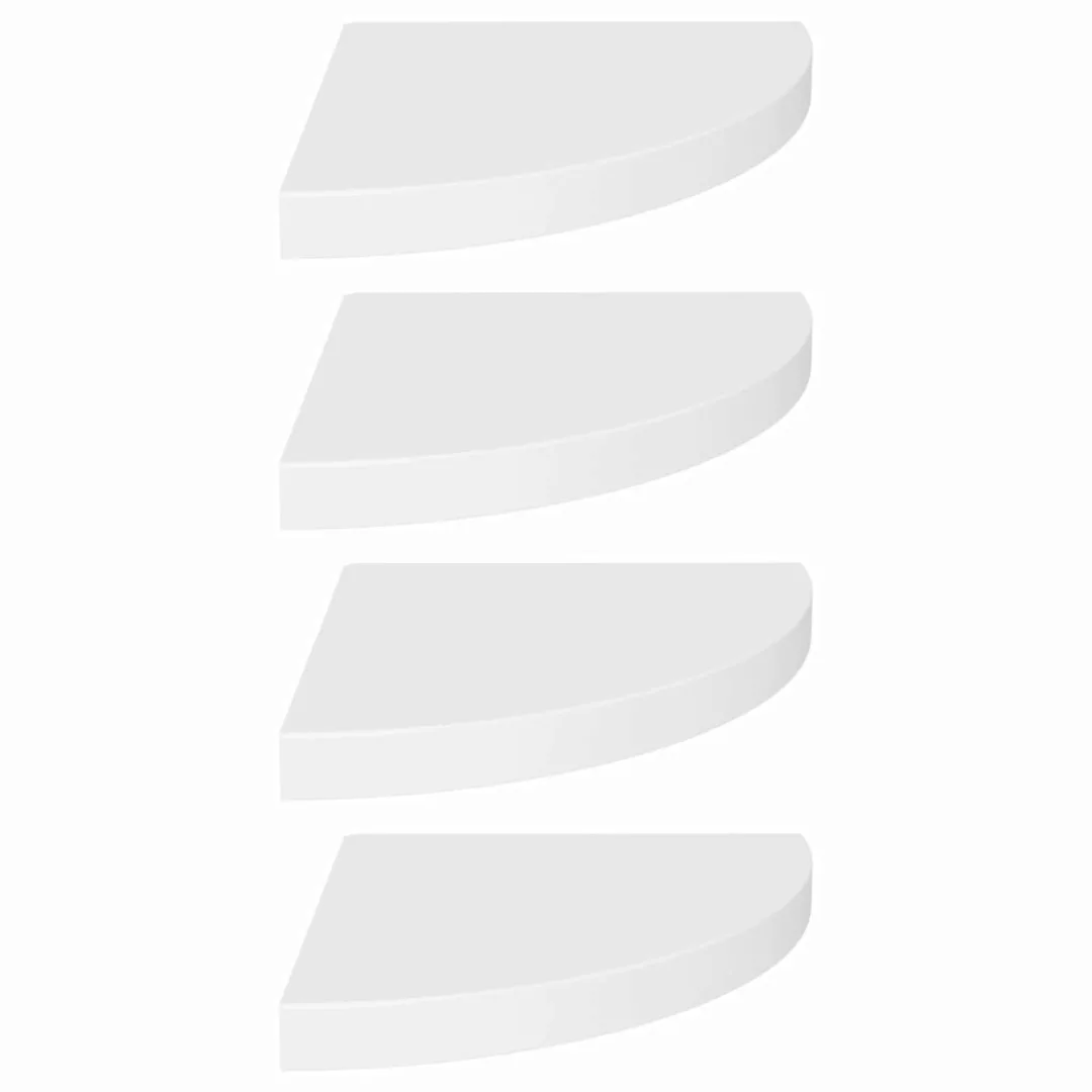 Eck-schweberegale 4 Stk. Weiß 35x35x3,8 Cm Mdf günstig online kaufen