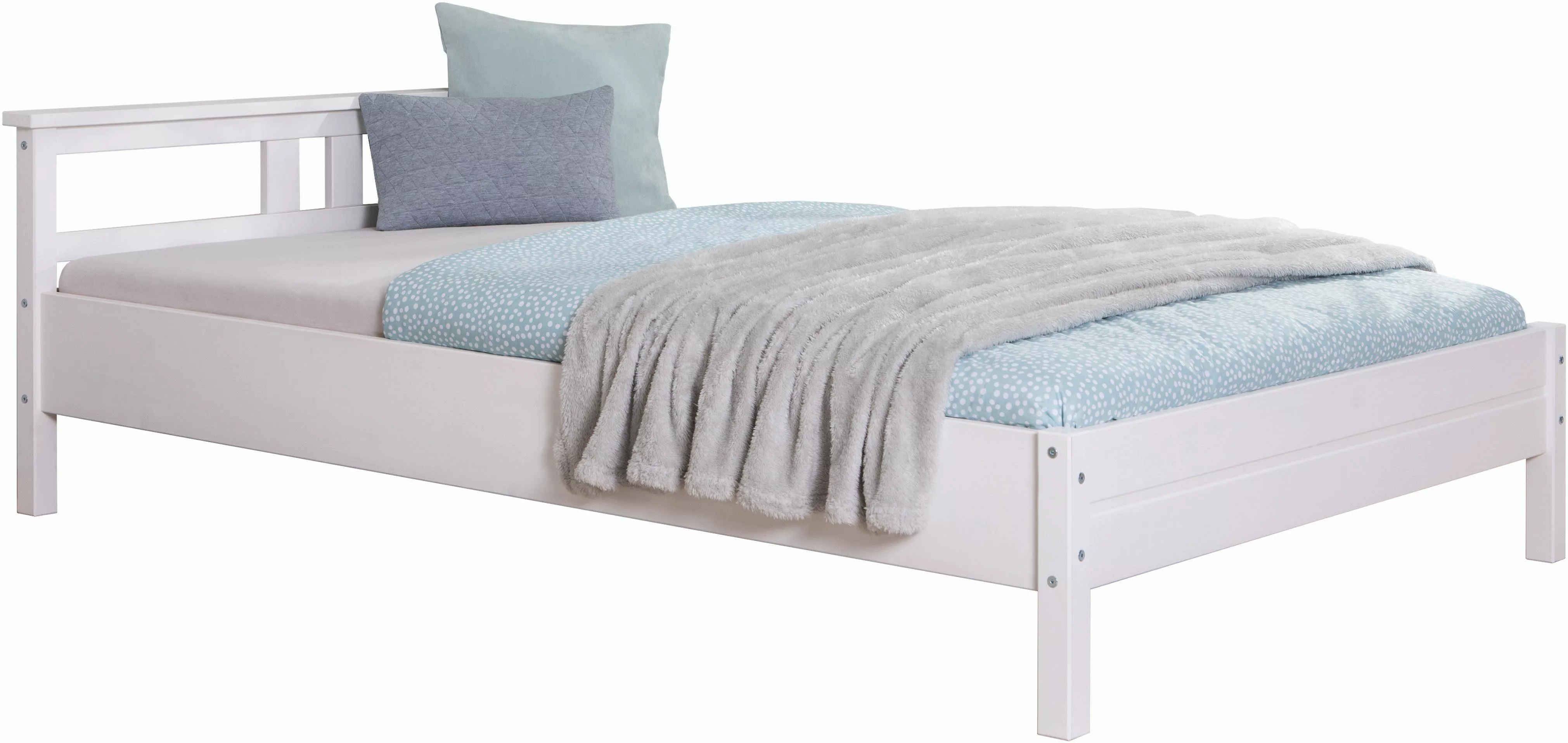Ticaa Futonbett "Merci", Einzelbett, aus Kiefer Massivholz, inkl. Rollrost günstig online kaufen