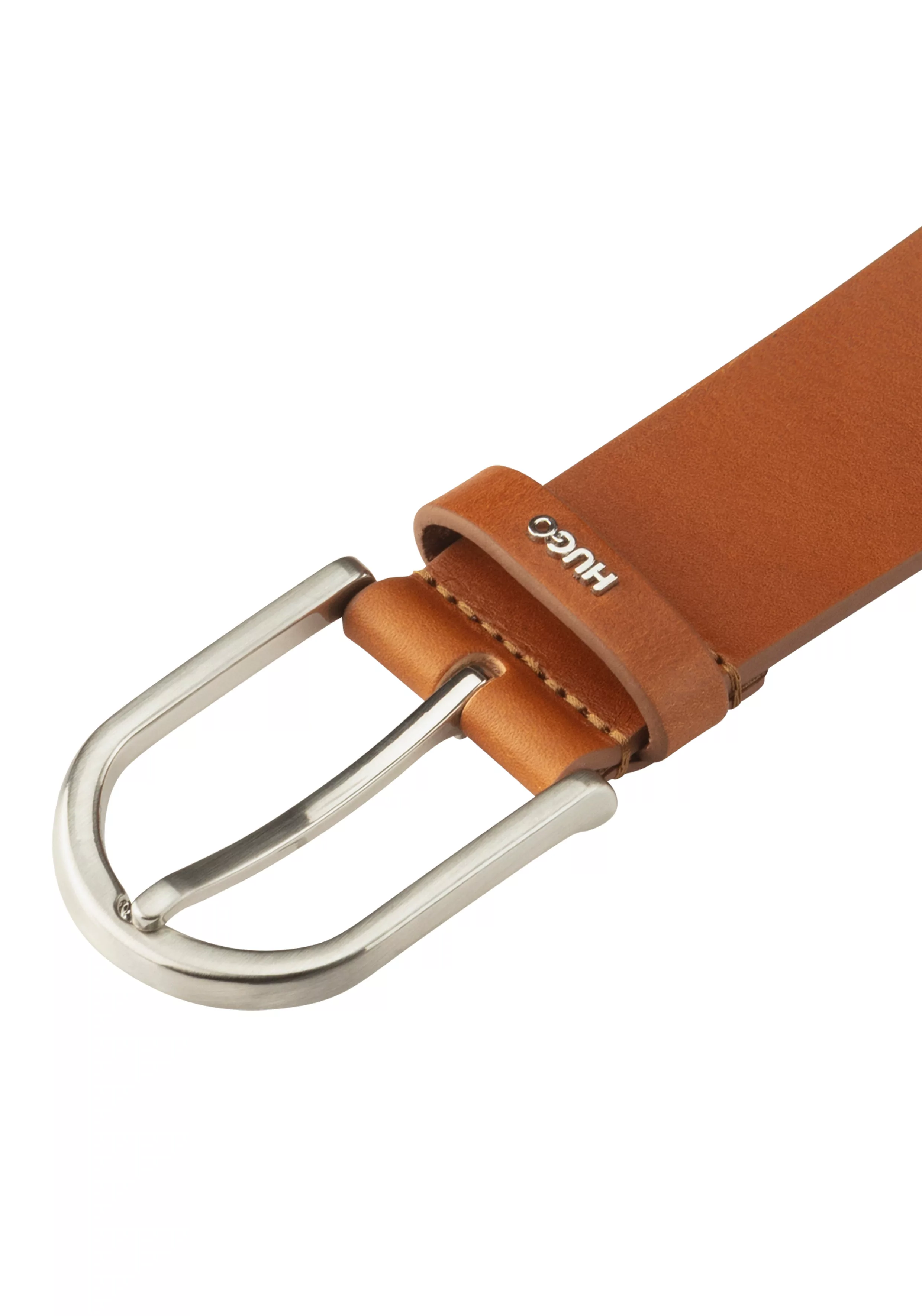 HUGO Ledergürtel "Zoey Belt 3,5cm", mit kontrastfarbener Boss-Prägung am Ve günstig online kaufen
