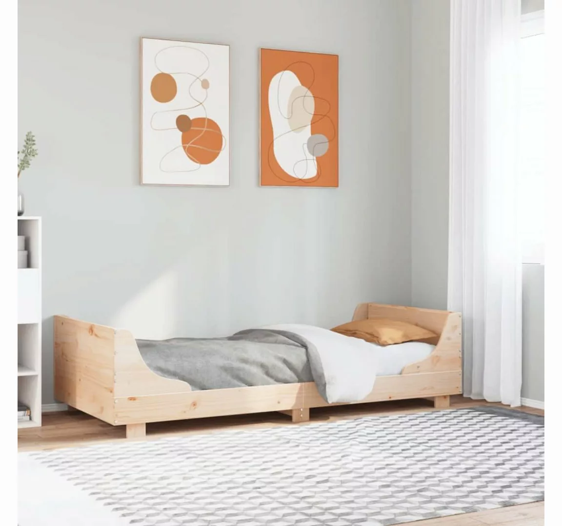 vidaXL Bett, Massivholzbett ohne Matratze 100x200 cm Kiefernholz günstig online kaufen