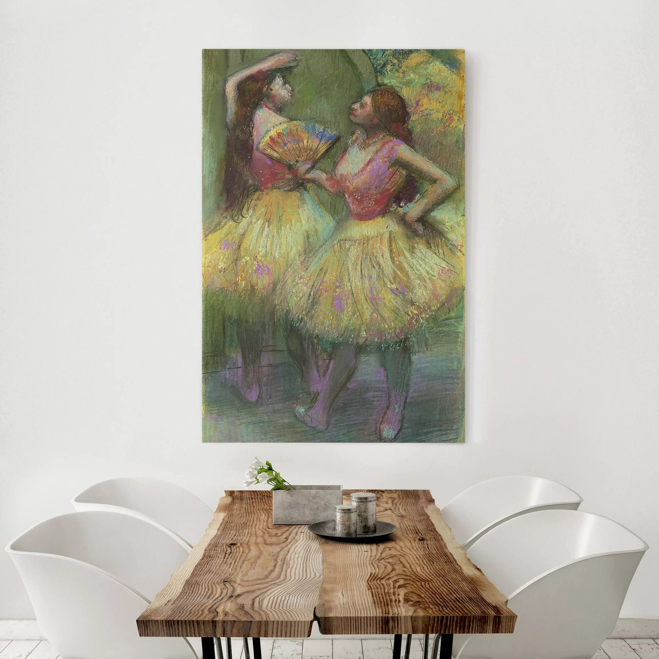 Leinwandbild - Hochformat Edgar Degas - Zwei Tänzerinnen günstig online kaufen