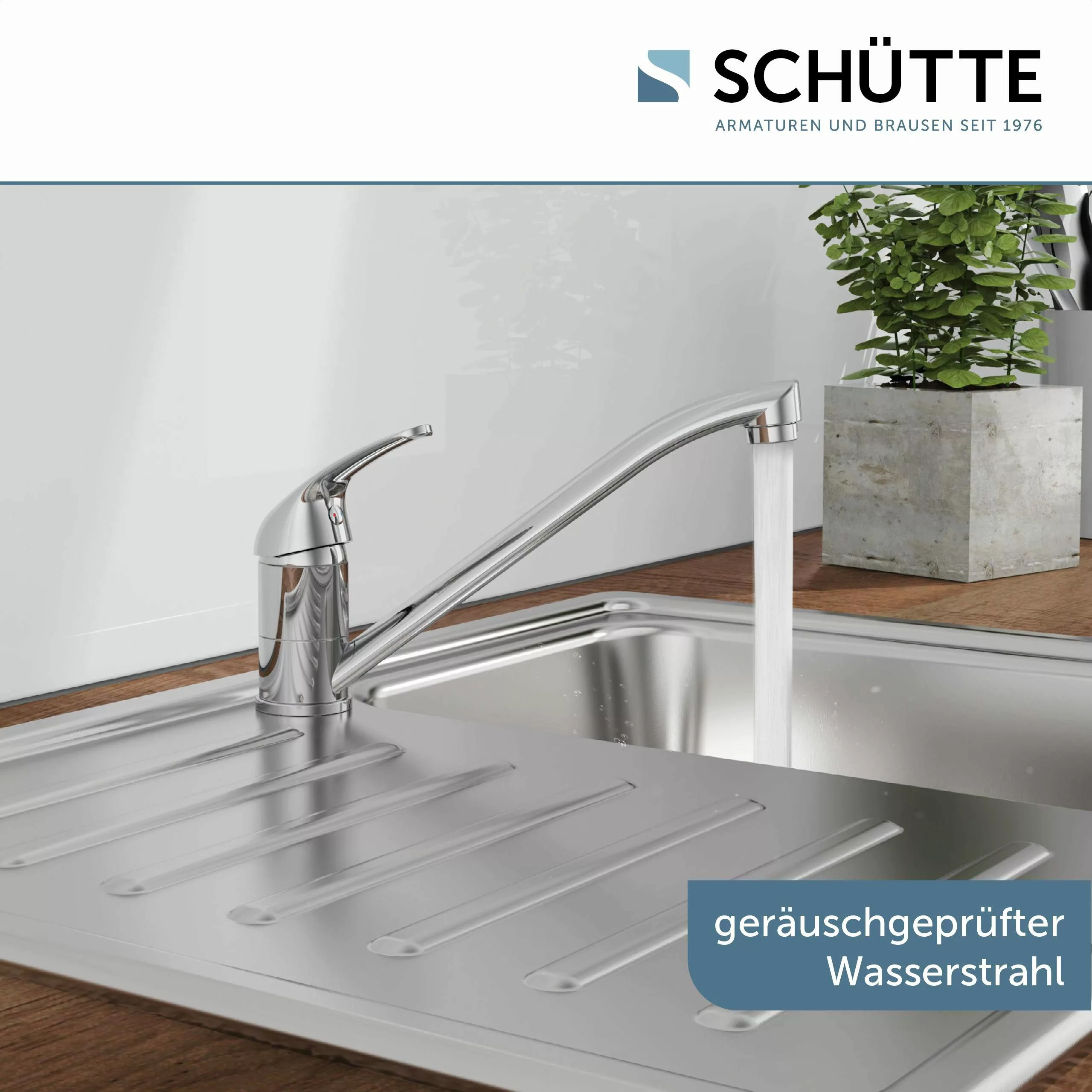Schütte Spültischarmatur GENUA chrom Niederdruck-Armatur, Verbrühschutz, günstig online kaufen