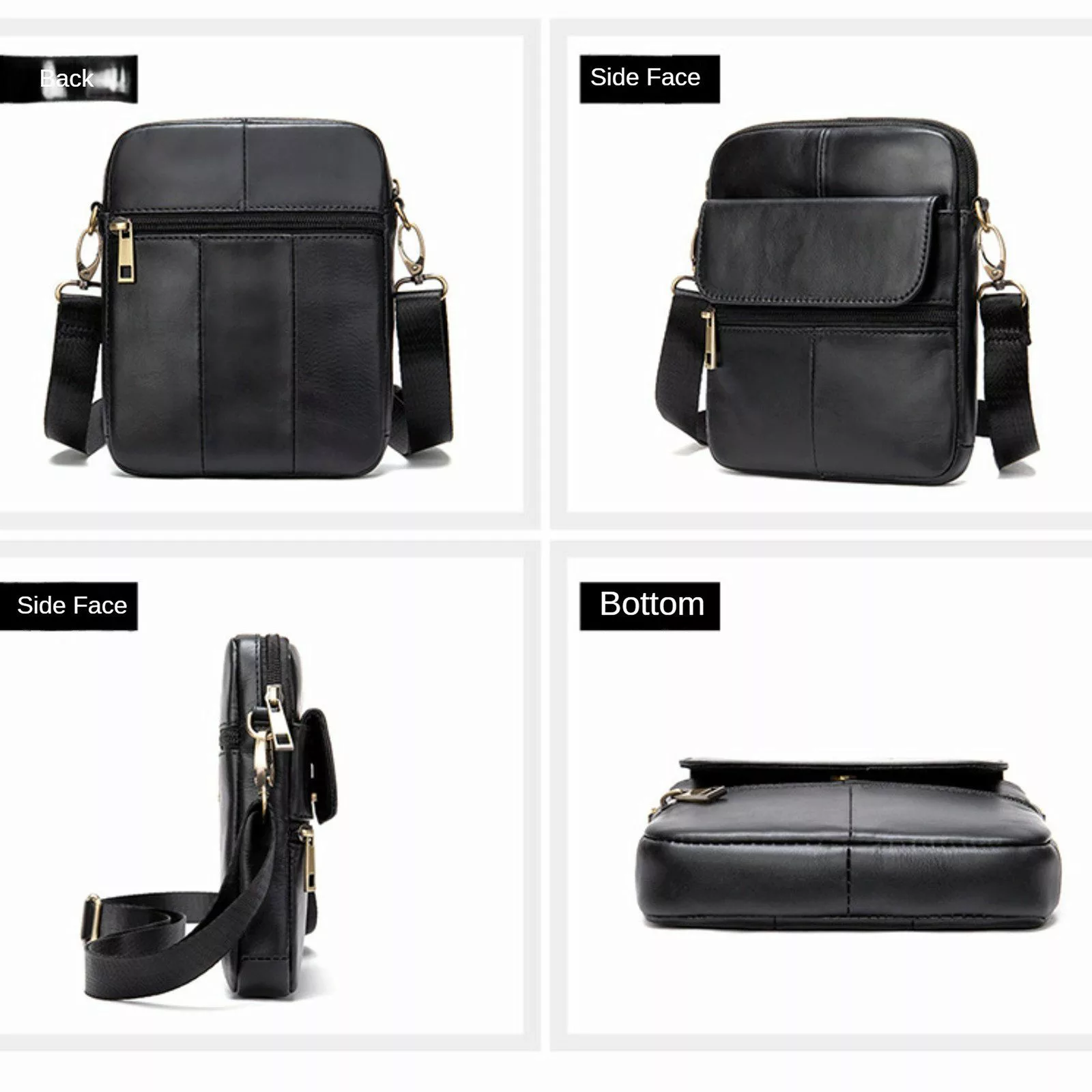 YUBRO-STUDIO Schultertasche Herren Leder Umhängetasche Klein günstig online kaufen