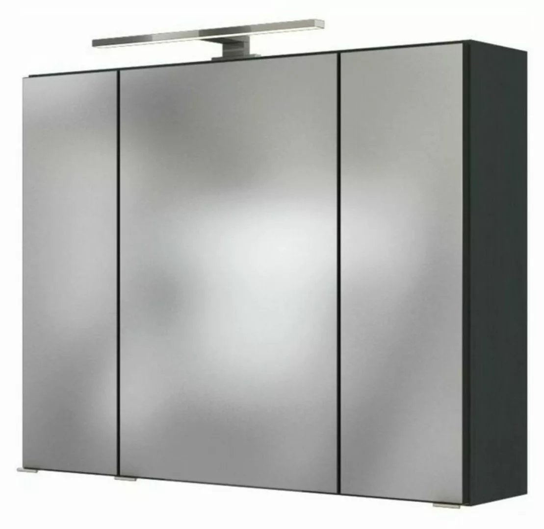 HELD MÖBEL Spiegelschrank Baabe 80 cm graphit günstig online kaufen