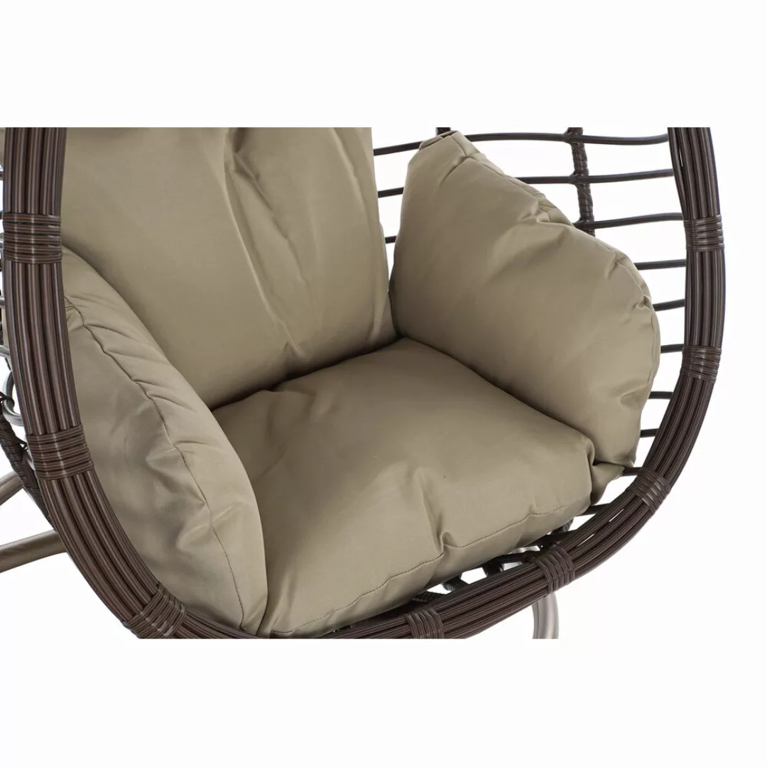 Gartenstuhl Dkd Home Decor Polyester Synthetischer Rattan Aluminium Hellbra günstig online kaufen