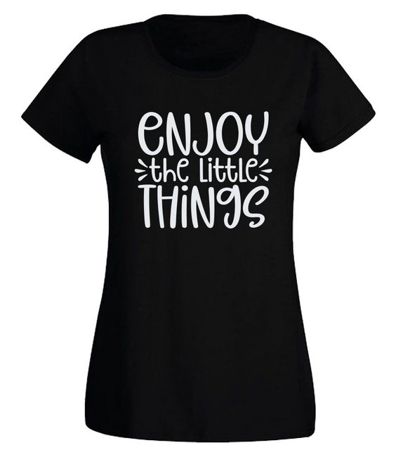G-graphics T-Shirt Damen T-Shirt - Enjoy the little things Slim-fit-Shirt, günstig online kaufen