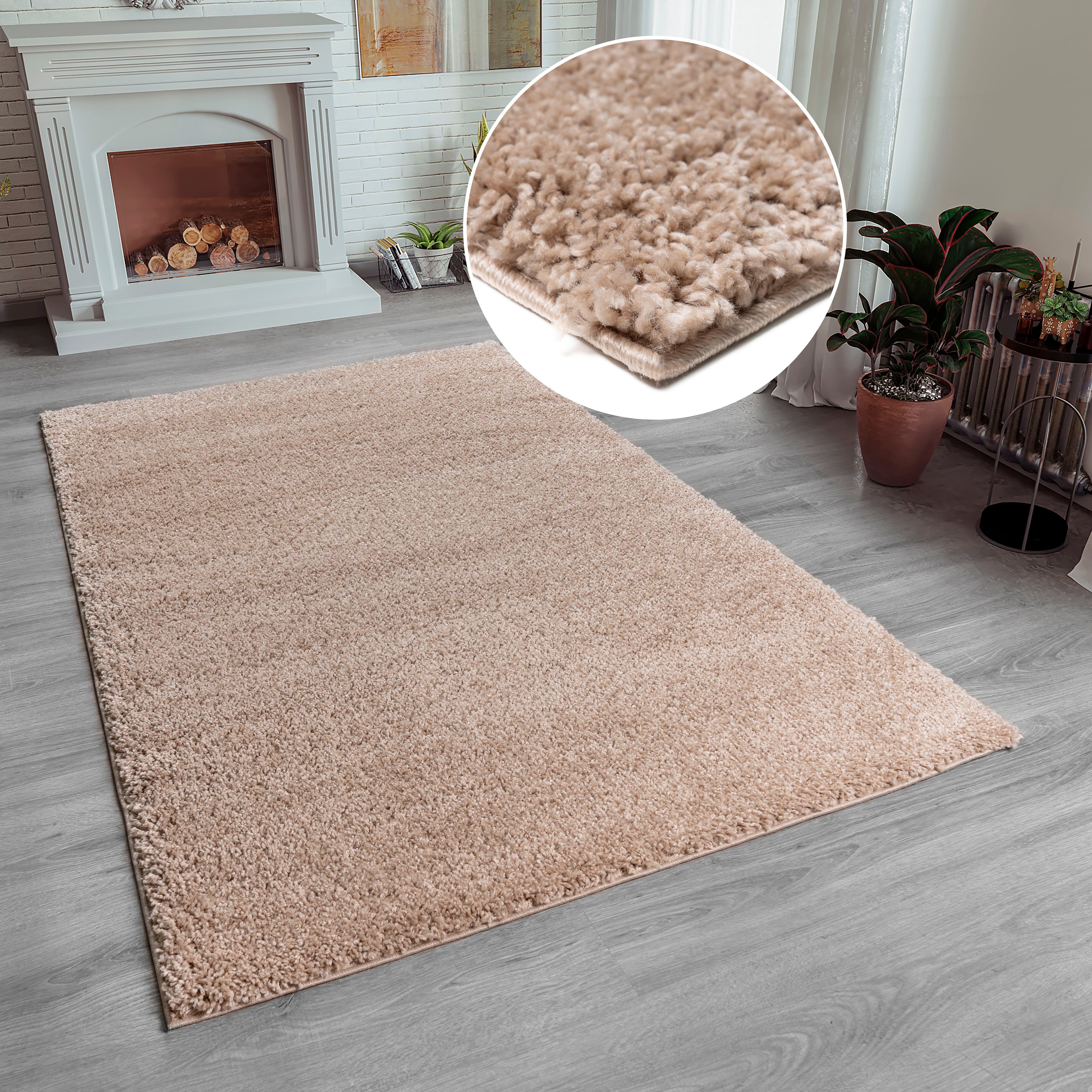 my home Hochflor-Teppich Shaggy 30, rechteckig, günstig online kaufen