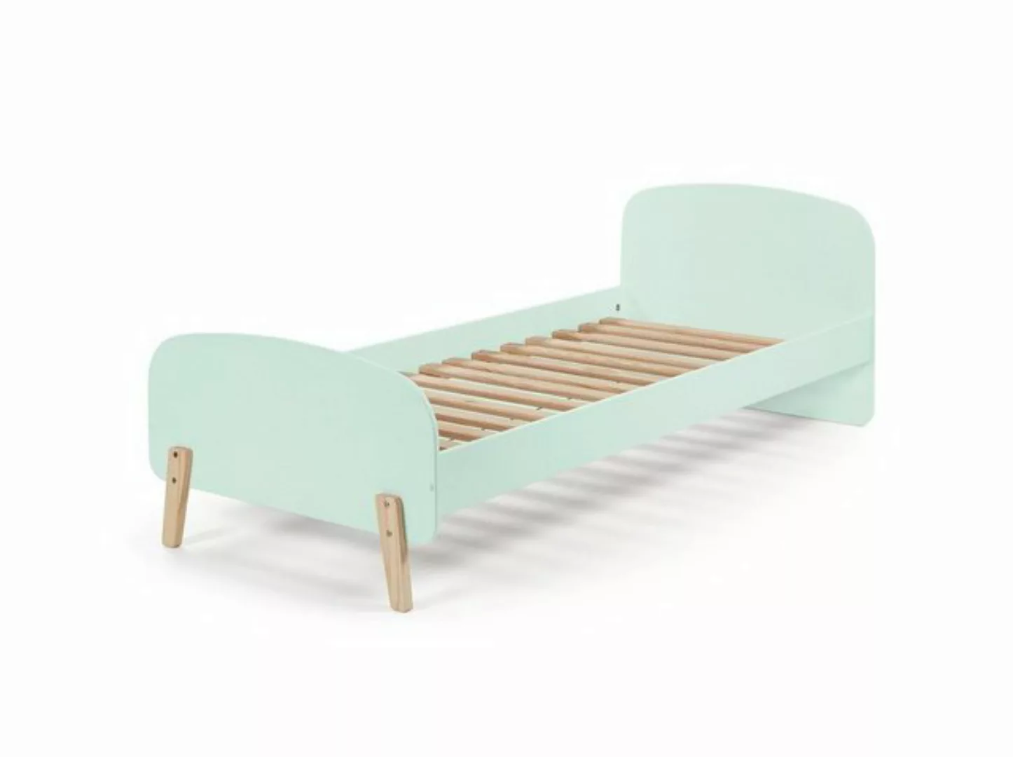 Natur24 Einzelbett Einzelbett Kiddy MDF Mintgrün 90x200cm günstig online kaufen