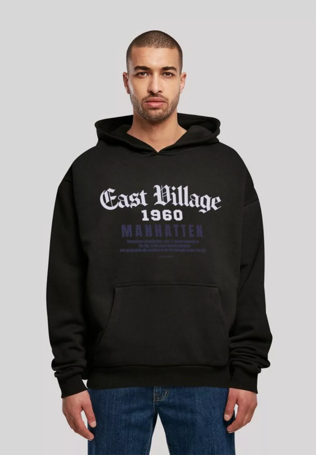 F4NT4STIC Kapuzenpullover "East Village Manhatten OVERSIZE HOODIE", Print günstig online kaufen