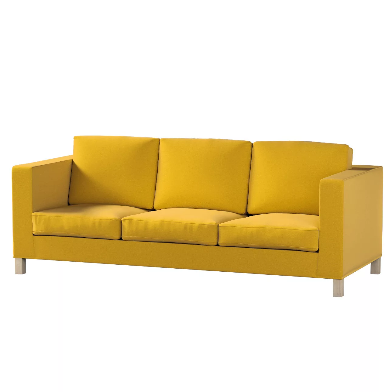 Bezug für Karlanda 3-Sitzer Sofa nicht ausklappbar, kurz, honiggelb, Bezug günstig online kaufen