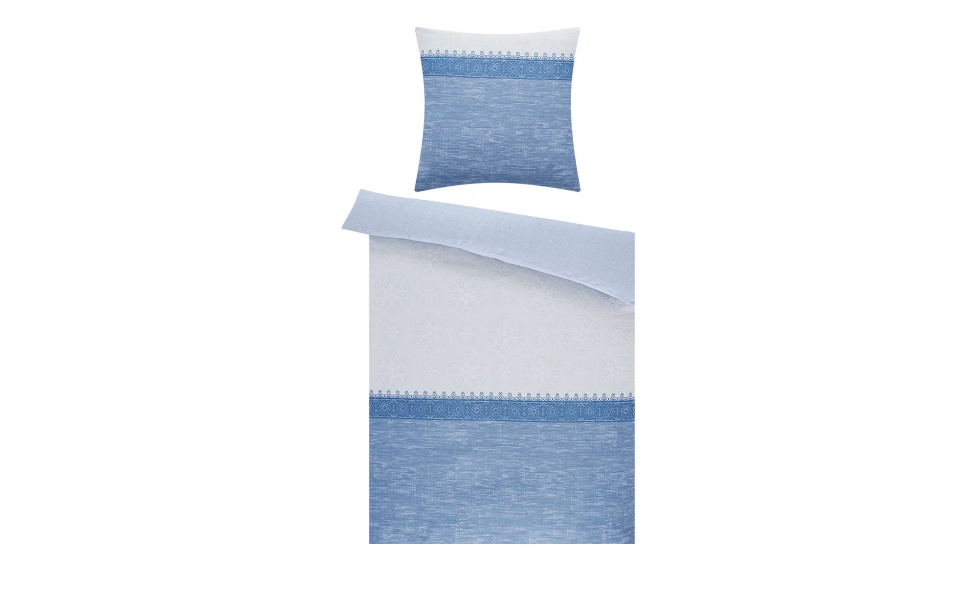 como Satin Bettwäsche  Ornamente ¦ blau ¦ 100% Baumwolle   ¦ Maße (cm): B: günstig online kaufen