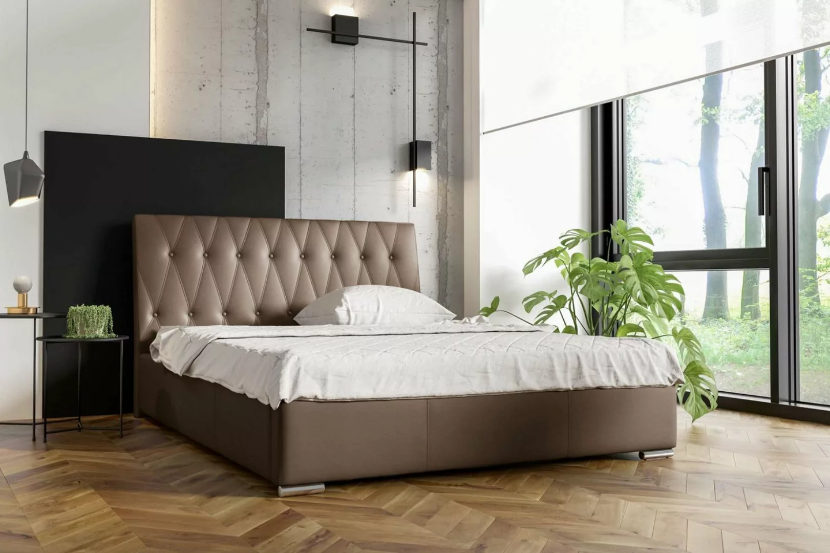 Stylefy Polsterbett Justin (Schlafzimmerbett, Bett), wahlweise mit Bettkast günstig online kaufen