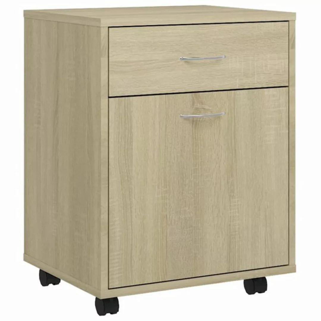 vidaXL Aktenschrank Rollschrank Sonoma-Eiche 45x38x54 cm Spanplatte günstig online kaufen