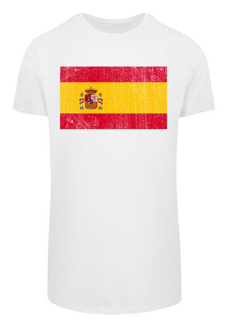 F4NT4STIC T-Shirt Spain Spanien Flagge distressed Print günstig online kaufen