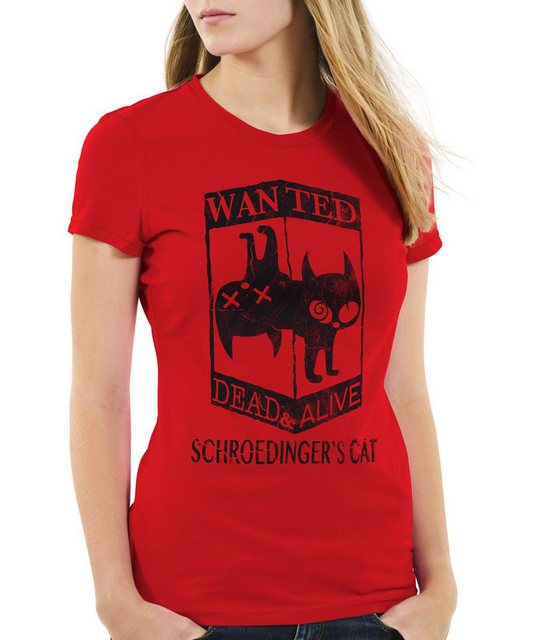 style3 T-Shirt Wanted Schroedingers Katze big sheldon bang cooper cat theor günstig online kaufen