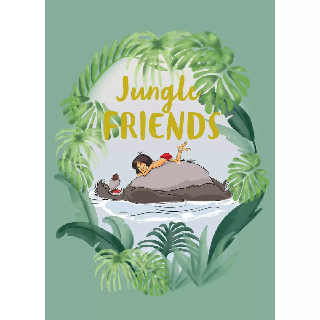 Komar Wandbild Jungle Book Friends Disney B/L: ca. 50x70 cm günstig online kaufen