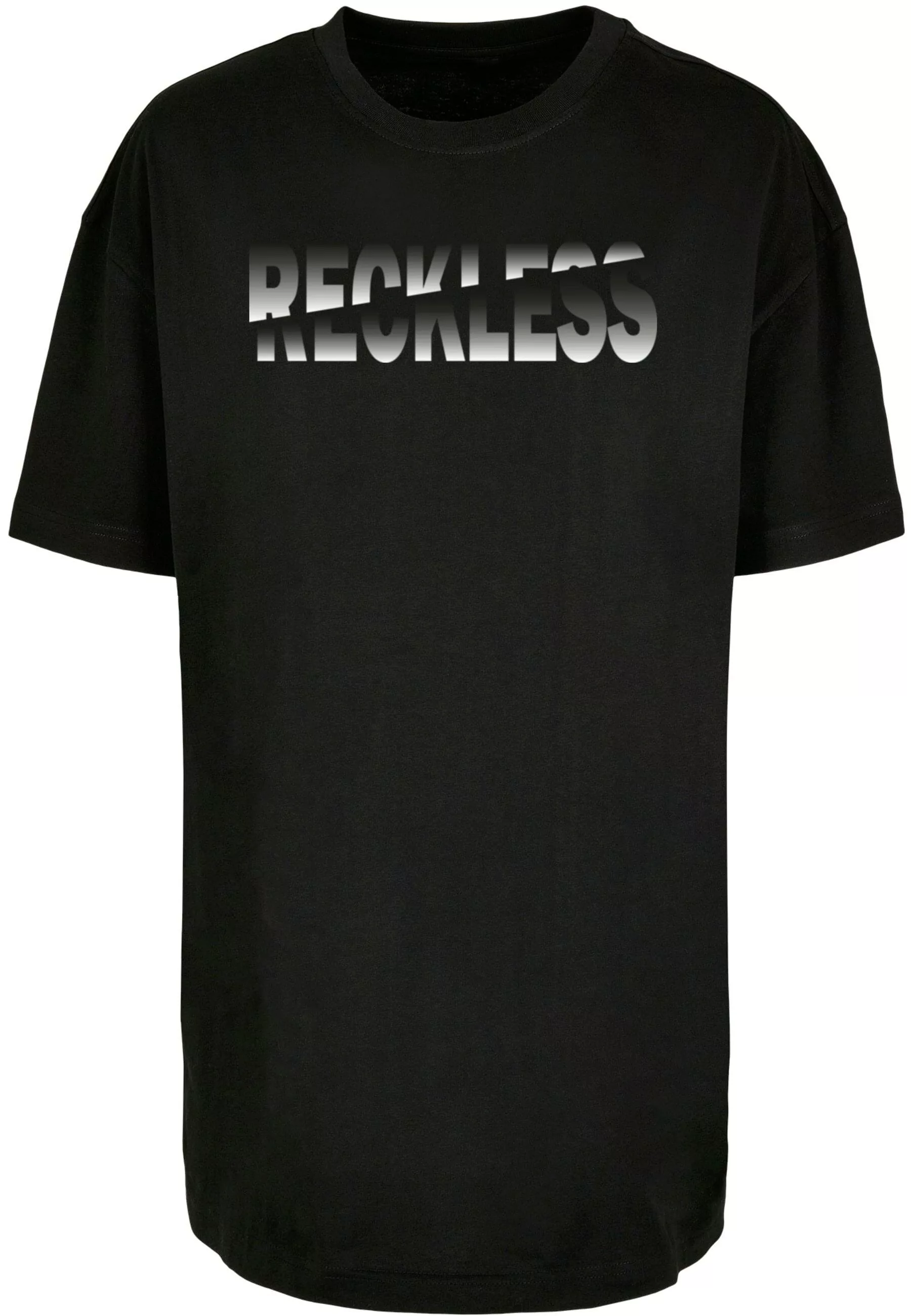 Merchcode T-Shirt "Merchcode Damen Ladies Reckless Oversized Boyfriend Tee" günstig online kaufen