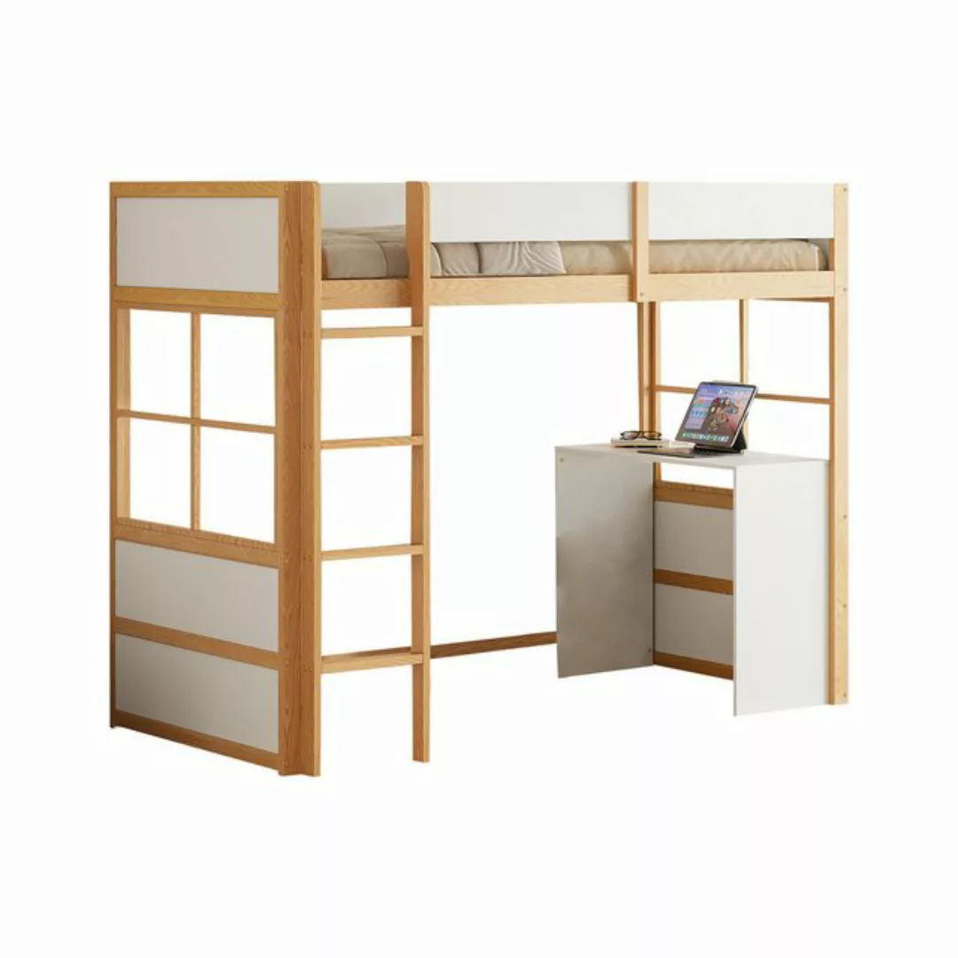 OKWISH Kinderbett Einzelbett Funktionsbett Kinderhochbett aus Holz (Mit hoh günstig online kaufen