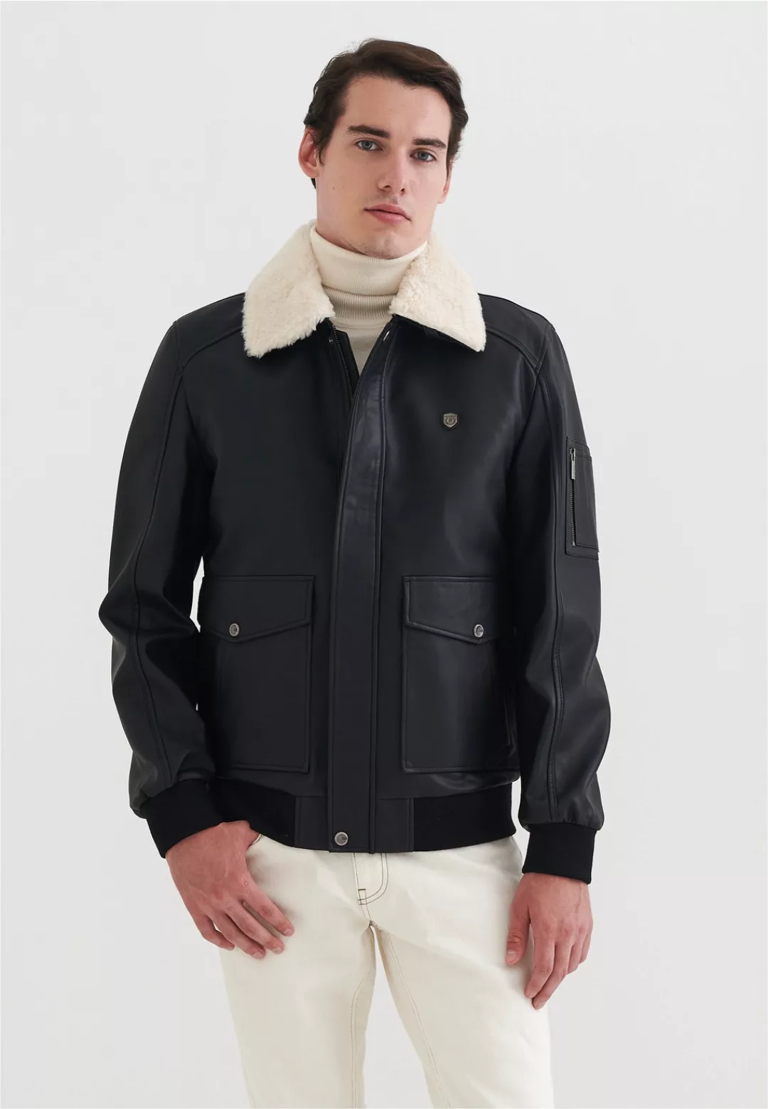 Pierre Cardin Outdoorjacke, aus Kunstleder günstig online kaufen