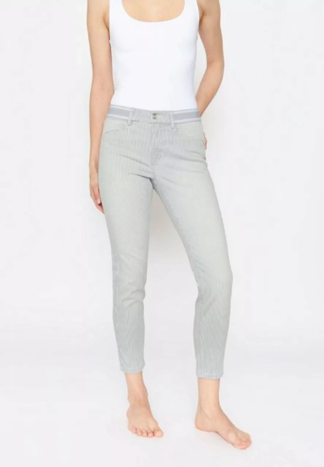 ANGELS 7/8-Jeans Jeans Ornella Sporty mit Streifen mit Label-Applikationen günstig online kaufen