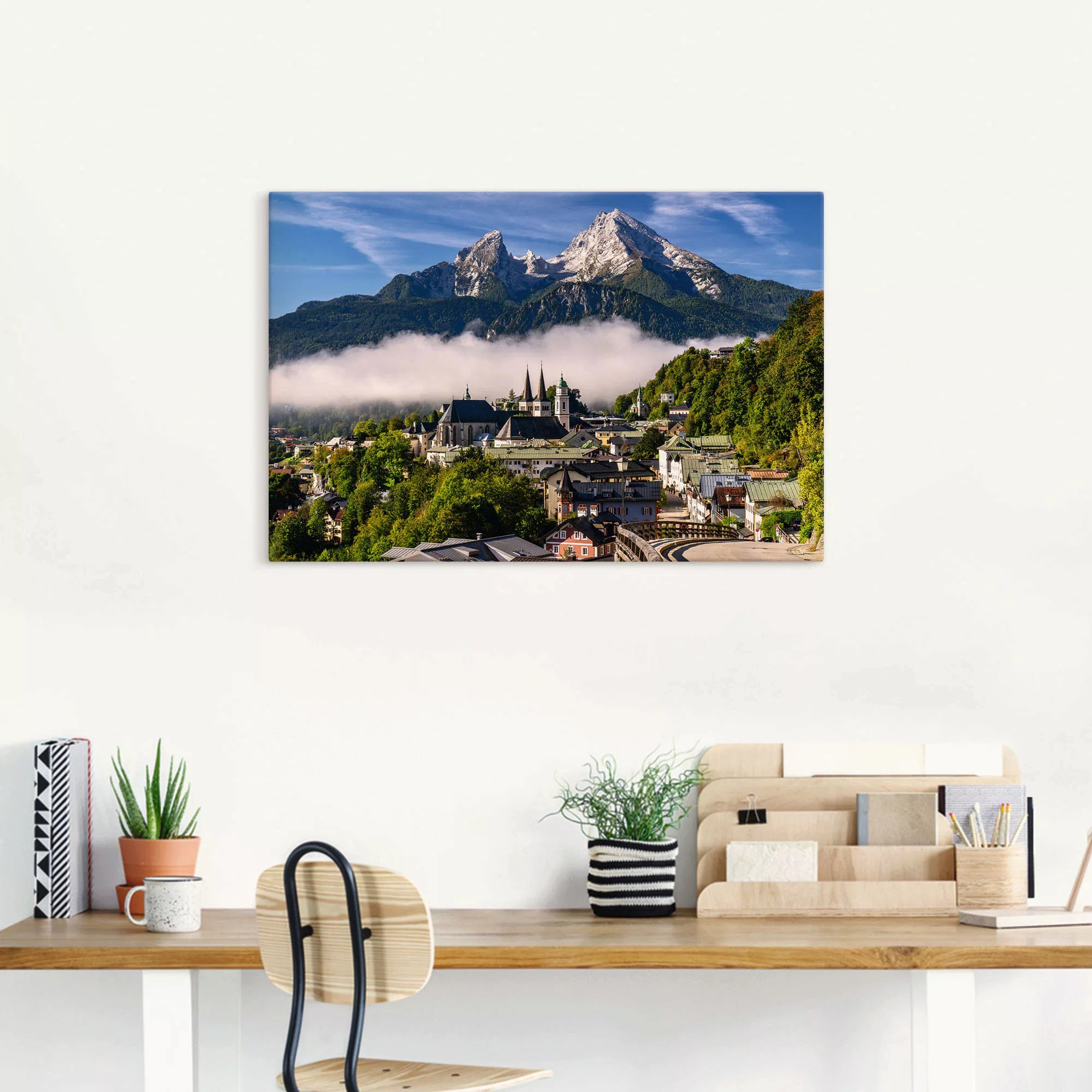 Artland Wandbild »Watzmannblick Berchtesgaden«, Deutschland, (1 St.) günstig online kaufen