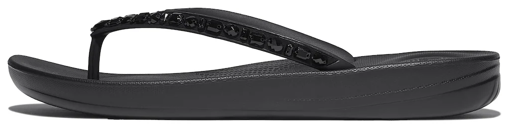 Fitflop Zehentrenner "iQUSHION MULTI-CRYSTAL", Sandale, Flats, Pool Slides günstig online kaufen