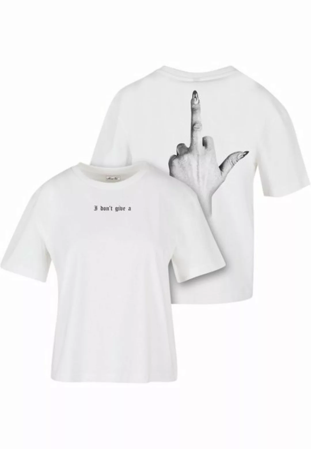 Miss Tee Kurzarmshirt "Miss Tee Damen I Dont Give A F Tee" günstig online kaufen