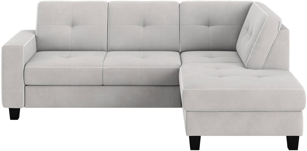 Places of Style Ecksofa »Varese«, Kreuznaht in beige günstig online kaufen