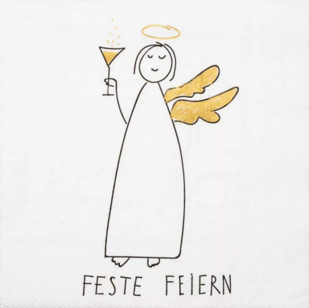 Serviette ''Feste feiern'' 33 x 33 cm günstig online kaufen