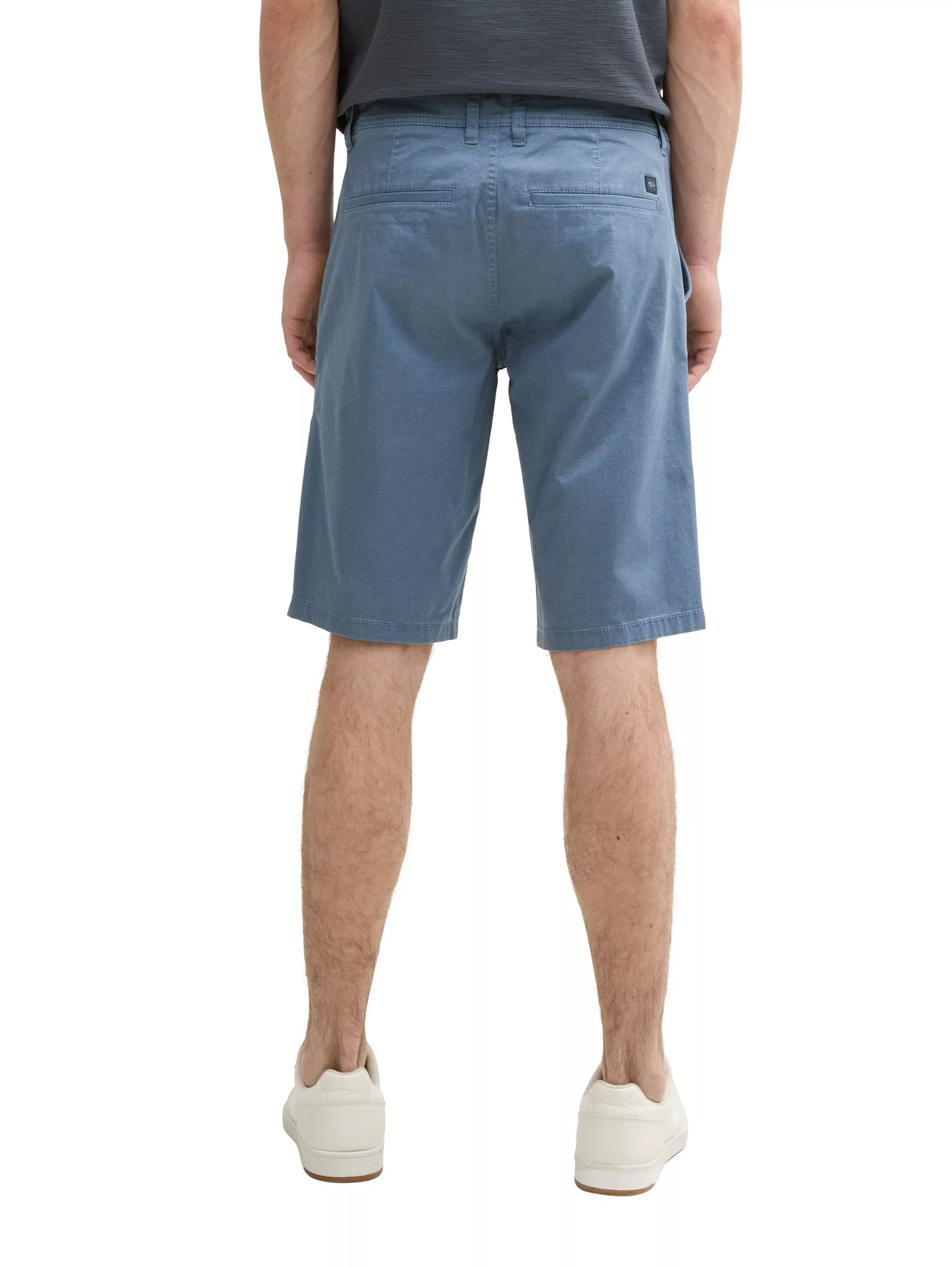 Tom Tailor Herren Short SLIM PRINTED CHINO SHORTS - Mid Waist Slim Fit günstig online kaufen