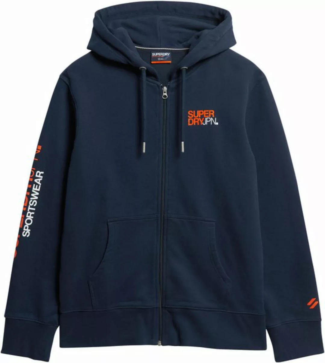 Superdry Sweatjacke SD-SPORTSWEAR LOGO LOOSE ZIP HOOD günstig online kaufen