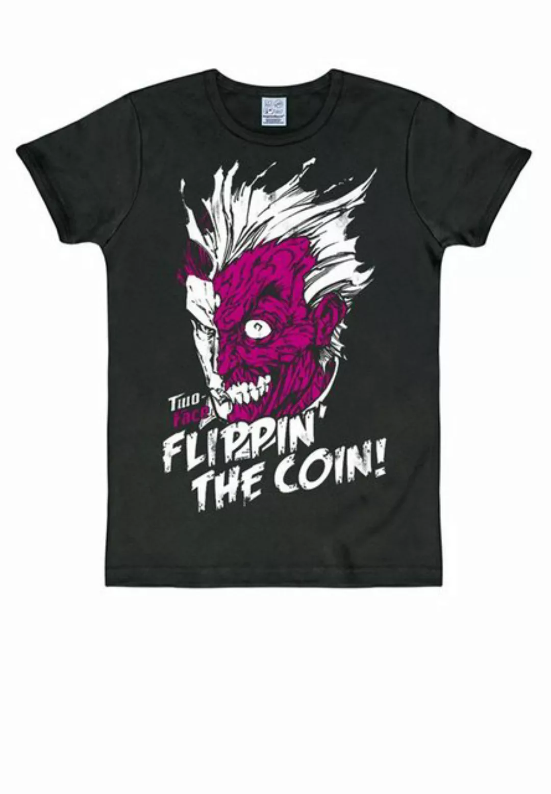 LOGOSHIRT T-Shirt "Two Face - Flippin The Coin", mit tollem Two Face-Print günstig online kaufen