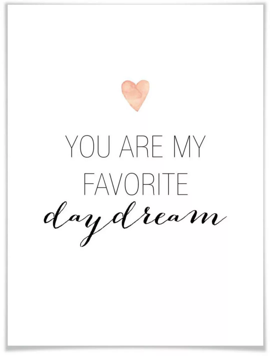 Wall-Art Poster "Daydream", Schriftzug, (1 St.), Poster ohne Bilderrahmen günstig online kaufen